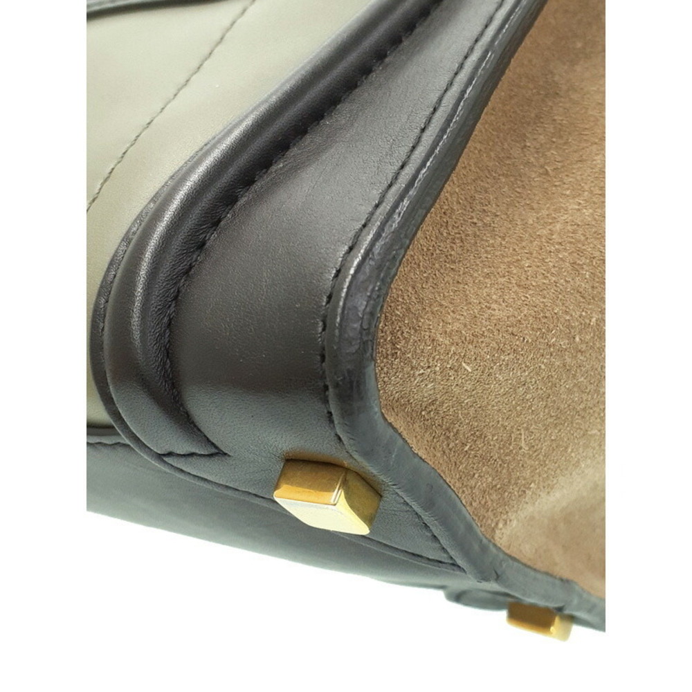 Celine Shopper Tote Calfskin Handbag Shoulder Leather - Picture 4 of 9